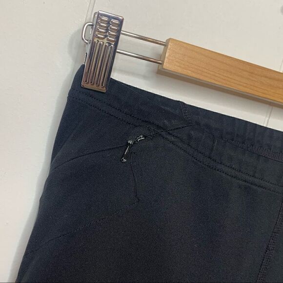 Womens ODLO Essential 3/4 Running Tight Capri Legging Black Turquoise Sz Medium - Picture 4 of 8